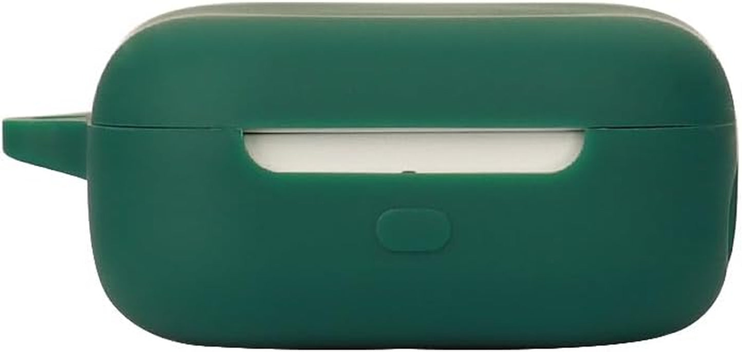 LDSXAY Compatible with Echo Buds 2023 Case Cover, Soft Silicone Shockproof Protective Case Skin for All-New Echo Buds (2023 Release) Charging Case with Carabiner, Front LED Visible (White)  LDSXAY Green  