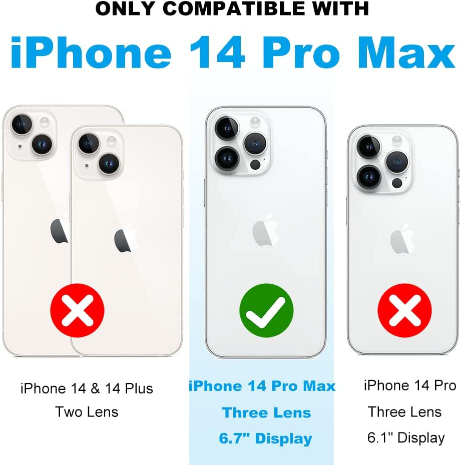 ANHONG Clear Square Case Compatible with Iphone 14 Pro Max 6.7 Inch 2022, HD Clear Cover Enhanced Corners TPU Cushion, Shock-Absorption Soft TPU Case  ANHONG   