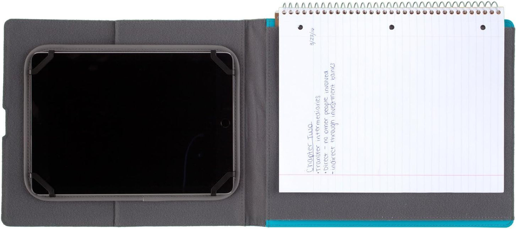 Five Star Tablet Stand / Holder + Notebook Case, Teal (73328)  ACCO Brands   