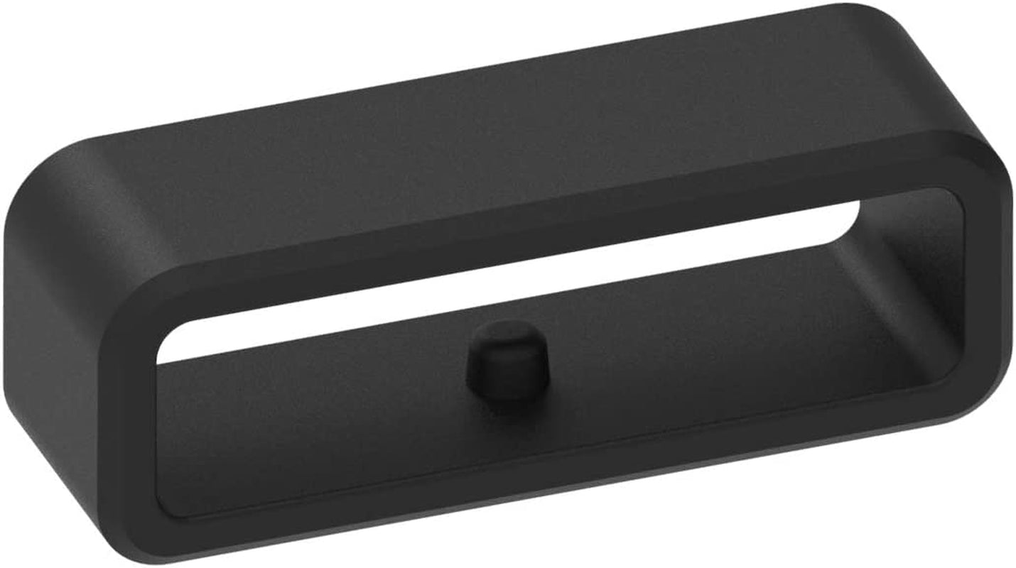 Band Keepers Compatible with Garmin Instinct/Instinct 2/Vivoactive 4/Fenix 7/Fenix 6/Fenix 5 Watch Bands, Silicone Fastener Rings Security Loop/Holder/Retainer (Black-6Pcs)  RuenTech   