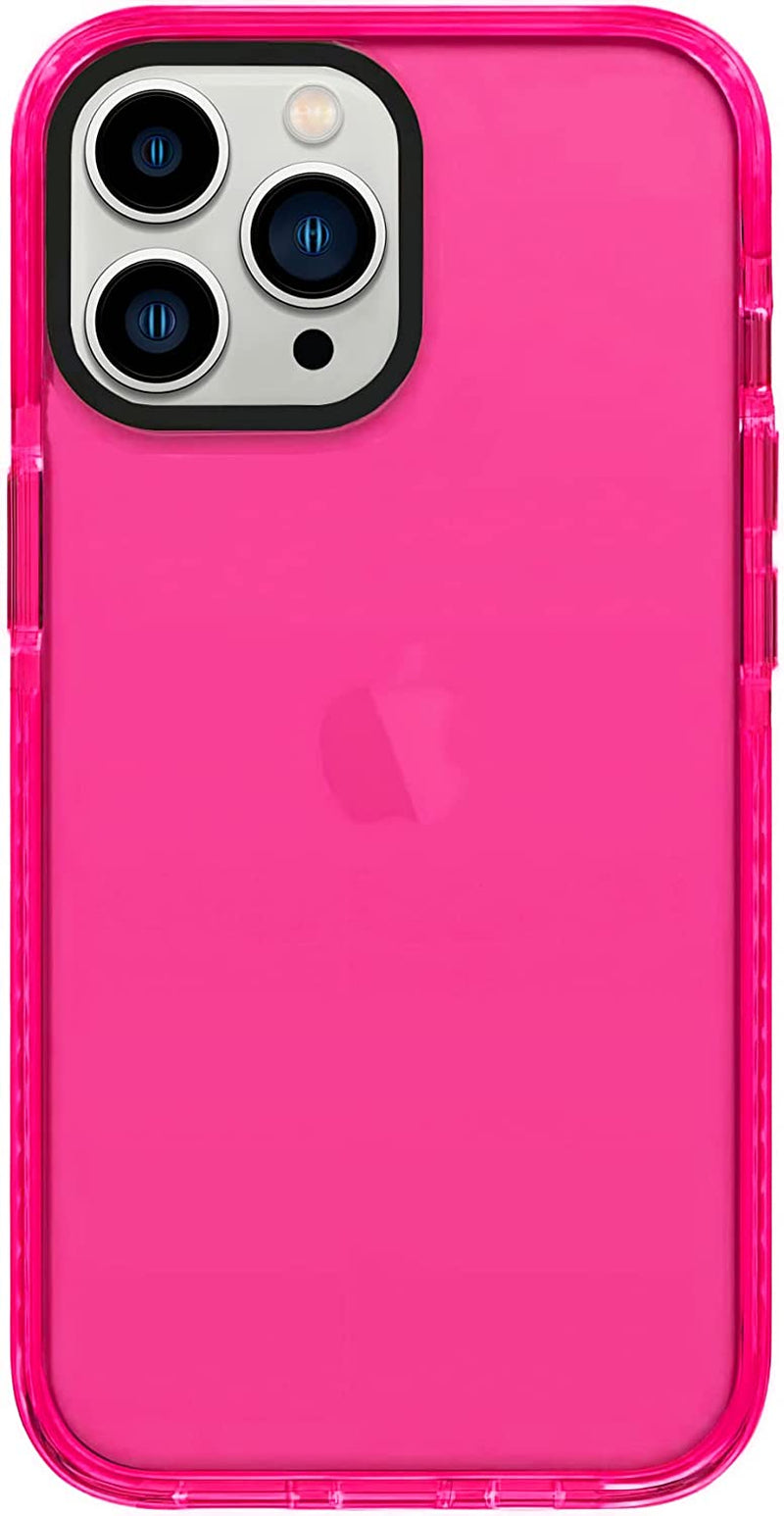 Neon Clear Iphone 14 Pro Max Case, Vibrant 80S Design, Camera Protector, Soft Silicone Shockproof - 6.7Inch  Simapu   