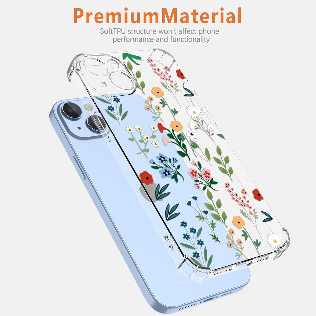 KOARWVC Case for Oneplus Nord N10 Case,Oneplus N10 BE2029 Case Clear with Design Soft TPU Shock Absorption Slim Flower Garden Pattern Protective Back Cover Cases for Oneplus Nord N10 5G Spring Floral  KOARWVC   