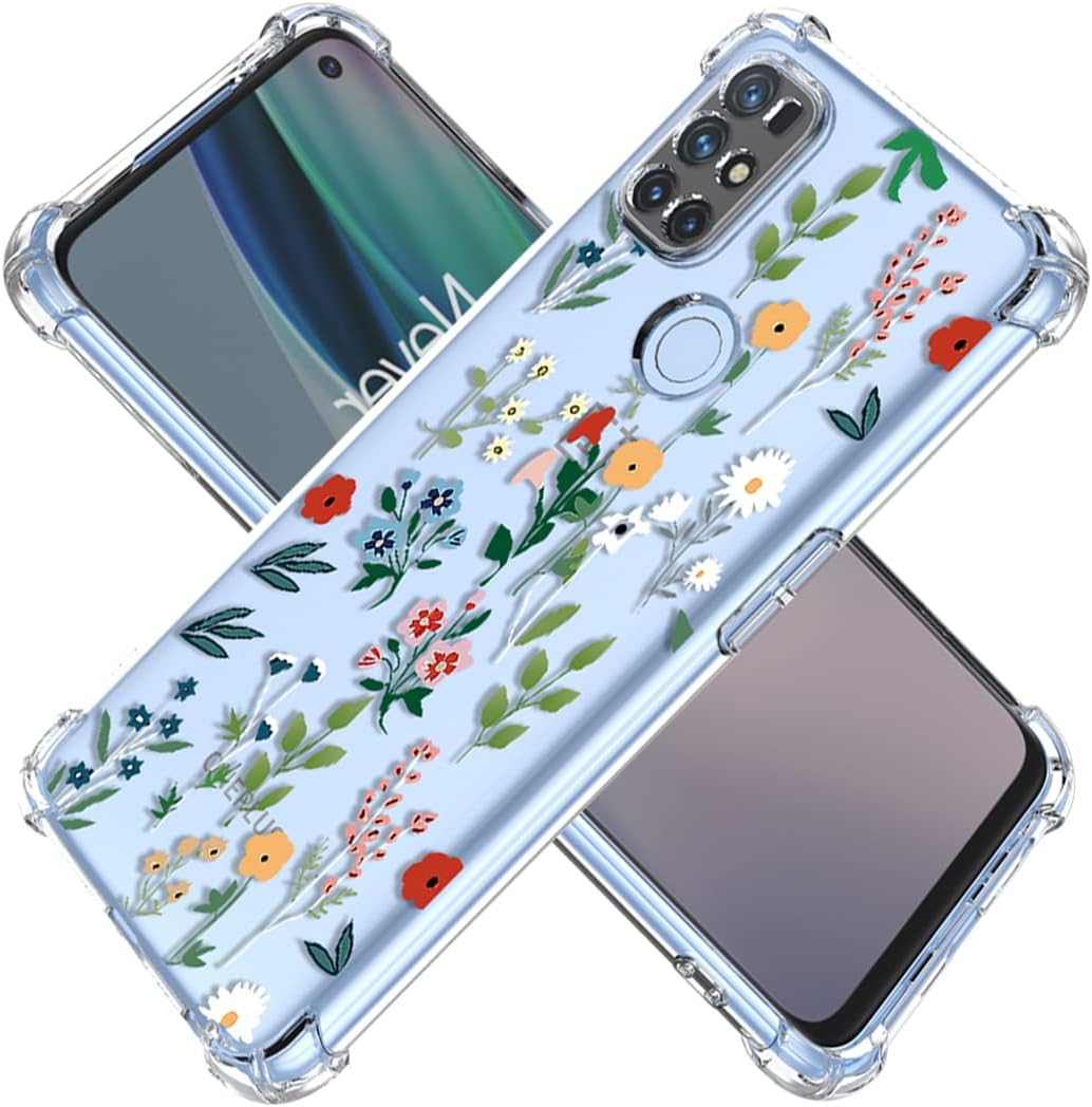 KOARWVC Case for Oneplus Nord N10 Case,Oneplus N10 BE2029 Case Clear with Design Soft TPU Shock Absorption Slim Flower Garden Pattern Protective Back Cover Cases for Oneplus Nord N10 5G Spring Floral  KOARWVC Springfloral  