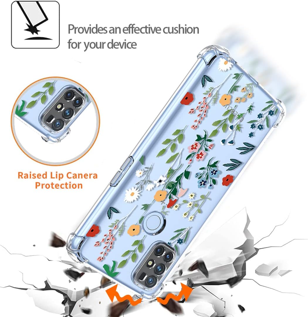 KOARWVC Case for Oneplus Nord N10 Case,Oneplus N10 BE2029 Case Clear with Design Soft TPU Shock Absorption Slim Flower Garden Pattern Protective Back Cover Cases for Oneplus Nord N10 5G Spring Floral  KOARWVC   