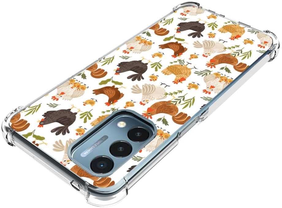 TOSIER Compatible with Oneplus Nord N200 5G/Oppo A93 5G Chicks Case, Cute Kawaii Roosters Chicken Chicks Hens Pattern for Oneplus Case Girls Boys, Soft TPU Case for Oneplus  TOSIER   