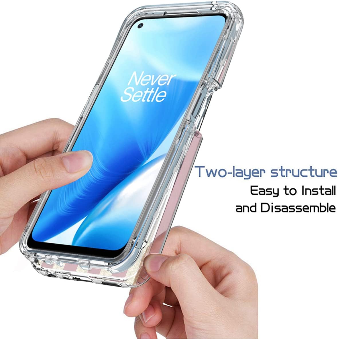 Bohefo Case for Oneplus Nord N200 5G Case, DE2117 Case with Tempered Glass Screen Protector, Full Body Cute Floral Bumper Shockproof Protective Phone Case Cover for Oneplus Nord N200 5G (Flag)  Bohefo   