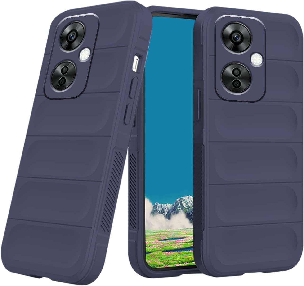 Tiwinxing Case Compatible with Oneplus Nord N30 5G Case Shockproof, Soft TPU Slim Oneplus Nord N30 5G Case for Women Men Anti-Scratch Protective Phone Case (Grey)  Tiwinxing Blue  