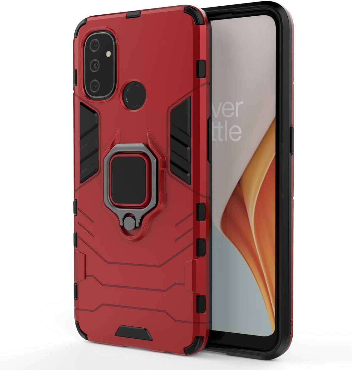 Qiongni Case for Oneplus Nord N100 Case Cover,Magnetic Car Mount Bracket Shell Case for Oneplus Nord N100 BE2013 Case Red  QiongNi   