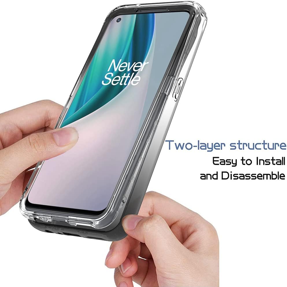 Bohefo Clear Case Compatible with Oneplus Nord N10 5G, Oneplus N10 Case for Girls Women, Cute Crystal TPU Bumper Shockproof Protective Phone Case Cover for Oneplus Nord N10 5G (Black)  Bohefo   