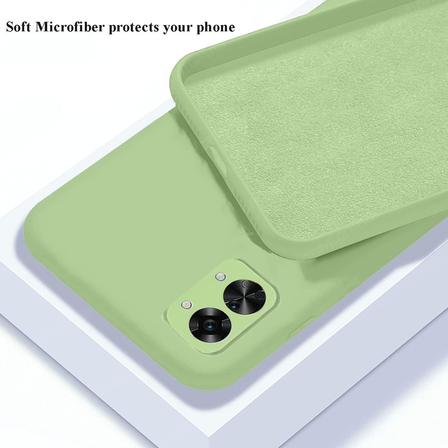 Yarxiawin Compatible for Oneplus Nord 2T Case Silicone Purple, Soft and Silky Oneplus Nord 2T Phone Case Shockproof Cover Anti-Fingerprint (Green)  Yarxiawin   