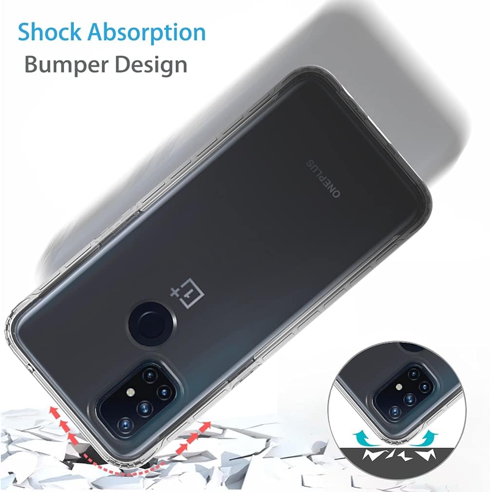 Bohefo Clear Case Compatible with Oneplus Nord N10 5G, Oneplus N10 Case for Girls Women, Cute Crystal TPU Bumper Shockproof Protective Phone Case Cover for Oneplus Nord N10 5G (Black)  Bohefo   