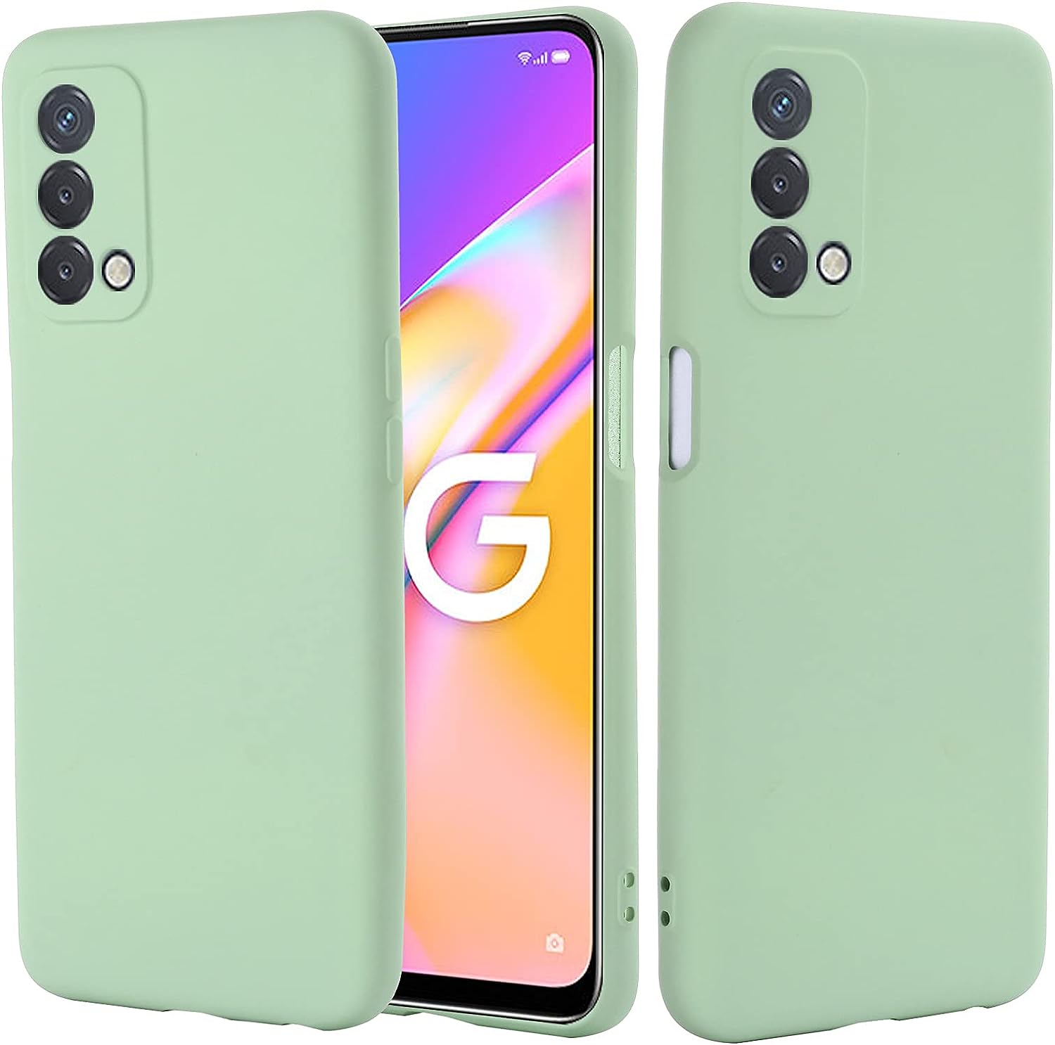 Joie & Joho Compatible with Oneplus Nord N200 5G Case, Ultra Slim Fit Soft Case Silicone Cover with Full Body Bumper Anti-Scratch Shockproof Case for Oneplus Nord N200 5G, Light Green  Joie & Joho   