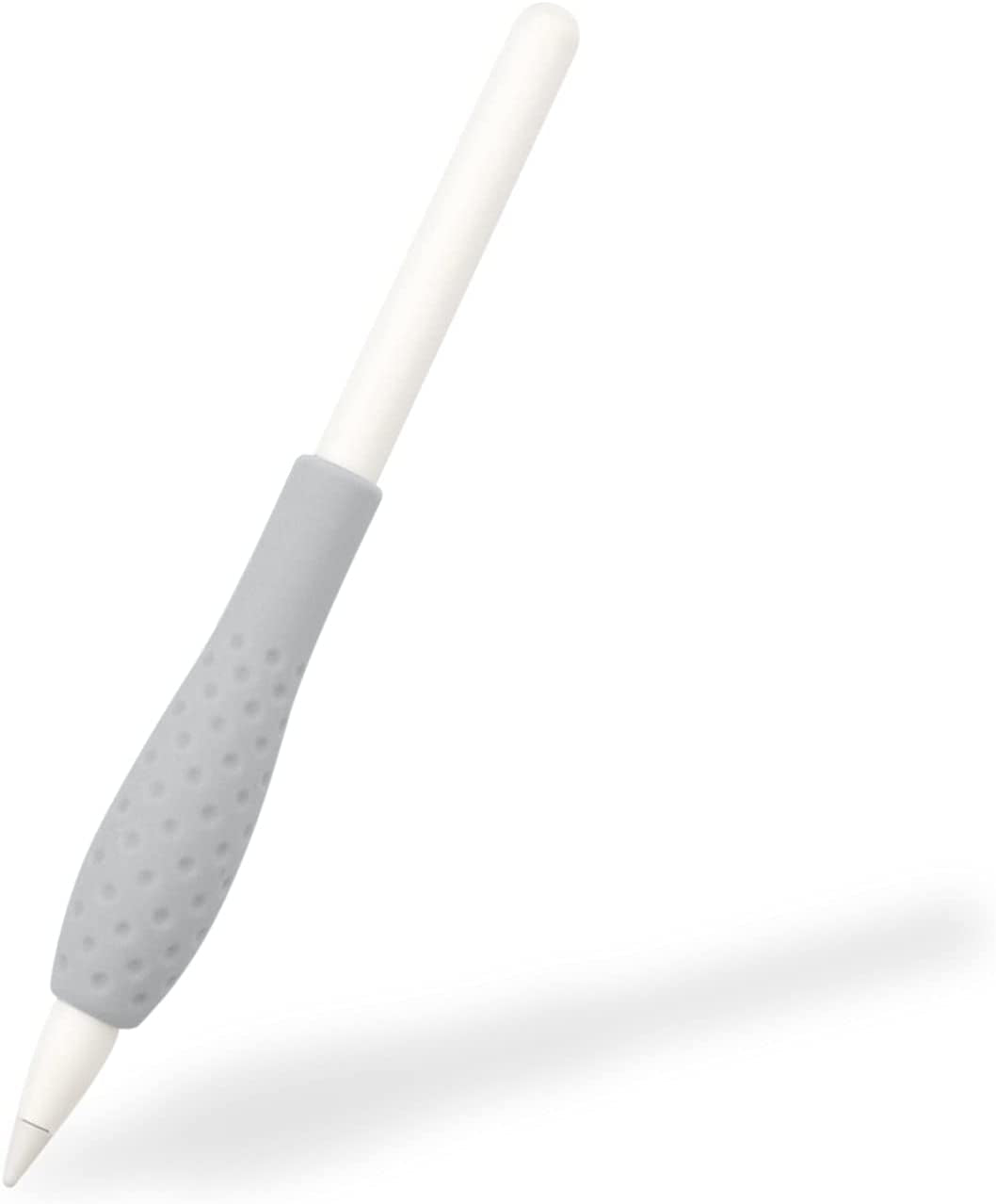 Proelife Ergonomics Grip Holder Silicone Protective Sleeve Cover for Apple Pencil 1St 2Nd Generation Ipad Pro 11'' 12.9'' 2021/2020/2018 Stylus Accessories Kits (Pink)  ProElife Gray  