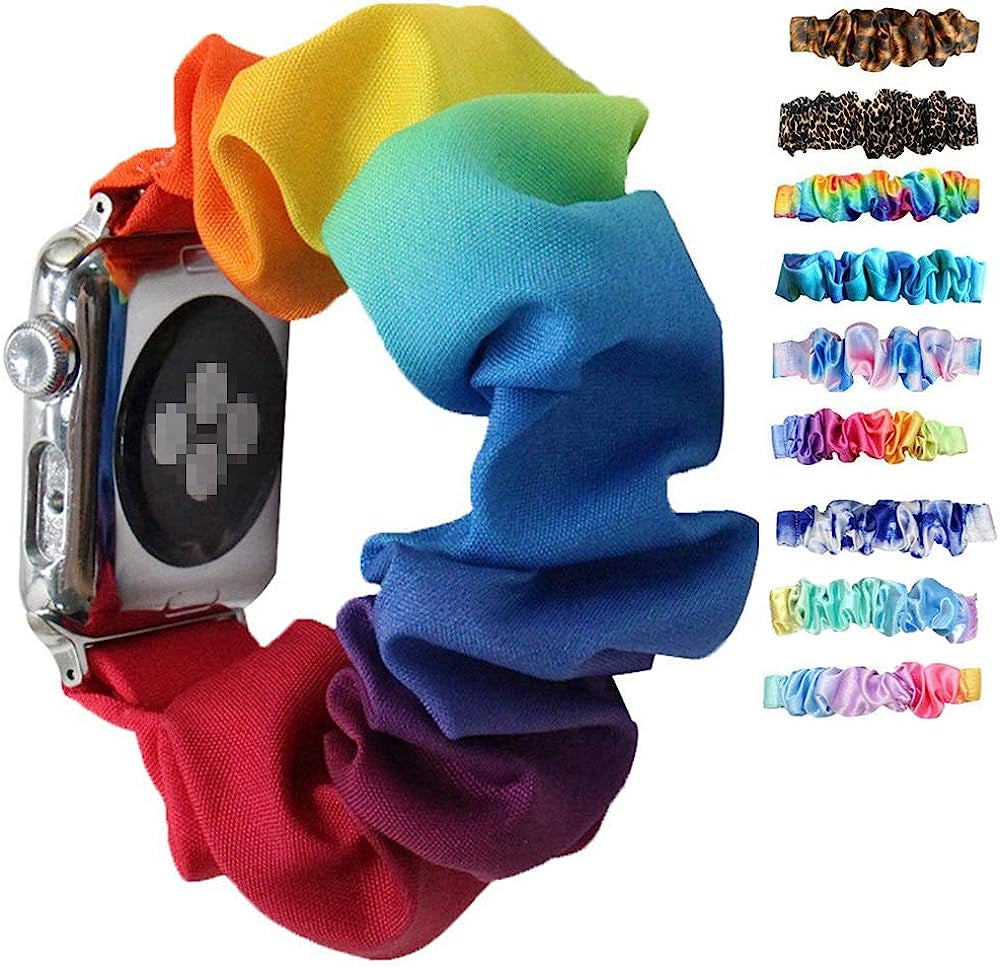 Tomcrazy Scrunchie Elastic Watchband for Apple Watch Band Series 8 7 6 5 4 3 2 1 SE Ultra, Watch Band for Iwatch 49Mm 45Mm 41Mm 38Mm 40Mm 42Mm 44Mm Strap Bracelet  Ruidou Technology Co Ltd   