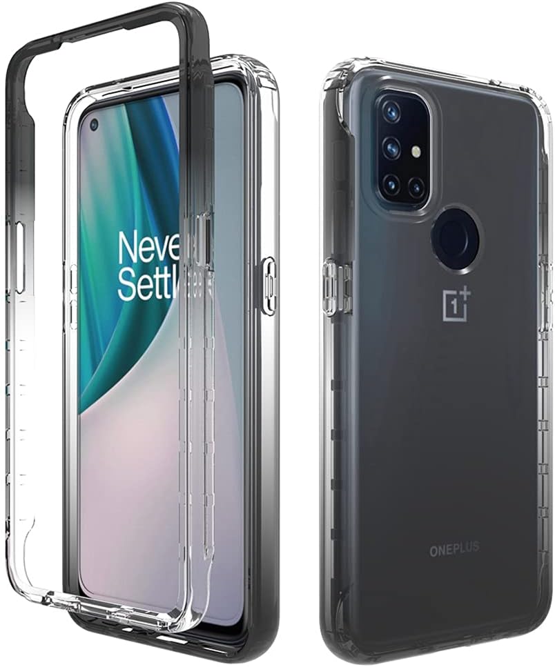 Bohefo Clear Case Compatible with Oneplus Nord N10 5G, Oneplus N10 Case for Girls Women, Cute Crystal TPU Bumper Shockproof Protective Phone Case Cover for Oneplus Nord N10 5G (Black)  Bohefo   