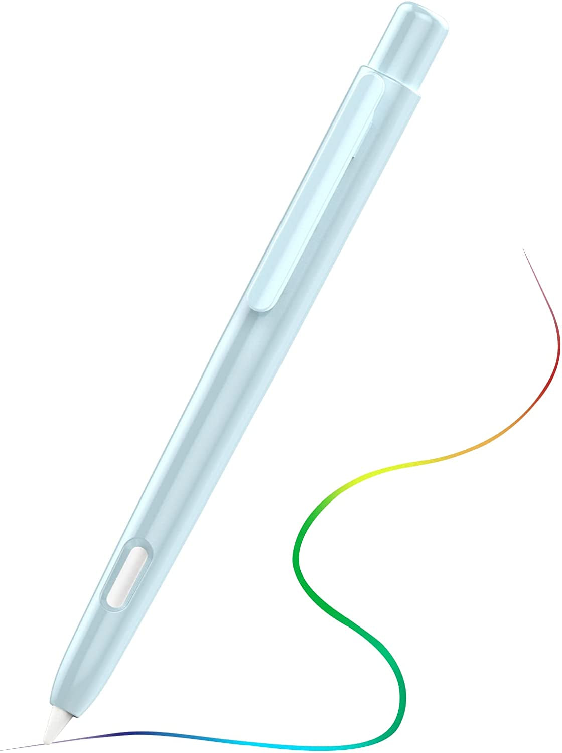 Moko Holder Case Compatible with Apple Pencil 2Nd Generation, Retractable Protective Pen Cover with Sturdy Clip for Ipad Mini 6 2021/ Ipad Air 5Th/4Th Gen/Ipad Pro 11 /Pro 12.9 2021/2020,Light Pink  MoKo Sky Blue  