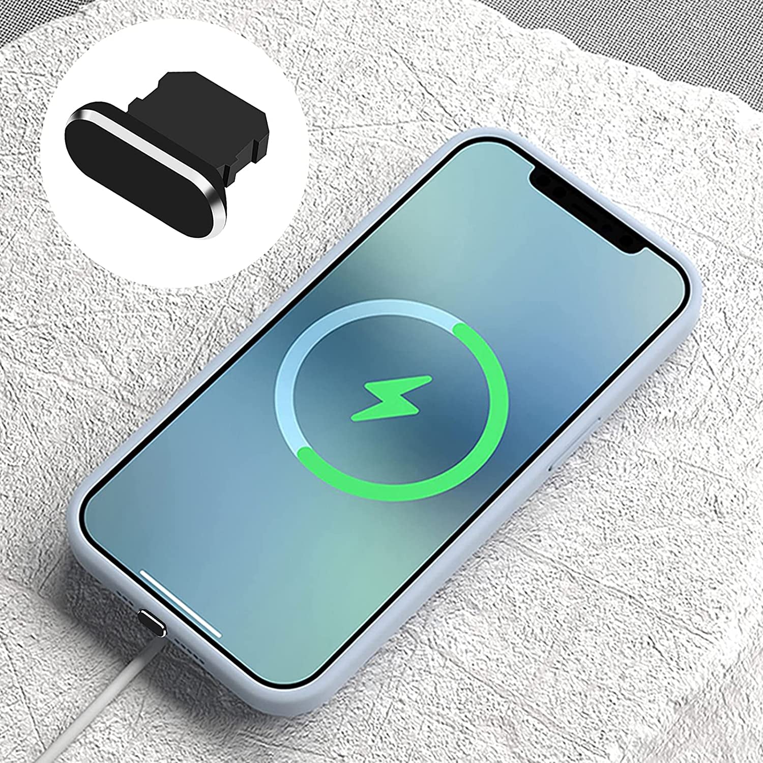 WLLHYF Phone anti Dust Plugs, 6 PCS Charger Port Dust Cover Port Caps Protectors for Most Smartphones and Micro Charging Port Speaker anti Dust Protection Cover Kit  WLLHYF   