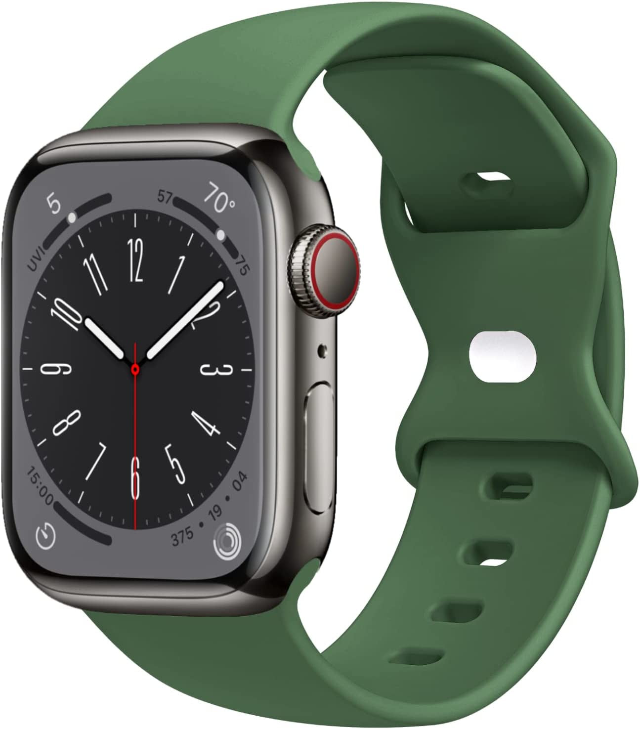 STG Sport Watch Band Compatible with Apple Watch Band 38Mm 40Mm 41Mm 42Mm 44Mm 45Mm 49Mm, Soft Silicone Replacement Sport Strap Compatible for Iwatch Ultra SE Series 8/7/6/5/4/3/2/1 (42Mm/44Mm/45Mm/49Mm, Klein Blue)  STG Clover 42mm/44mm/45mm/49mm 