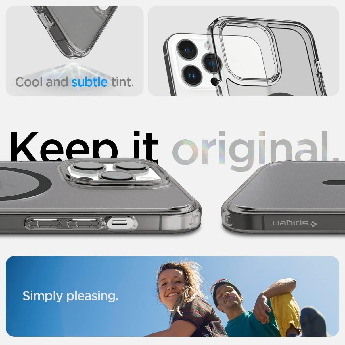 Spigen Ultra Hybrid (Magfit) [Anti-Yellowing Technology] Designed for Iphone 14 Pro Max Case (2022) - Frost Black  Spigen   