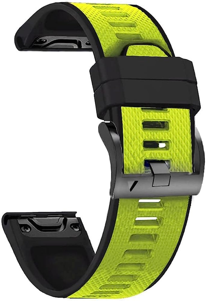 NIBYQ 26 22Mm Quick Fit Watchband for Garmin Fenix 6X 6Xpro 6 5X 5Plus 3 3HR Enduro Silicone Easyfit Wrist Band for Garmin Fenix 7X 7  NIBYQ Medium 22mm For Fenix 7 
