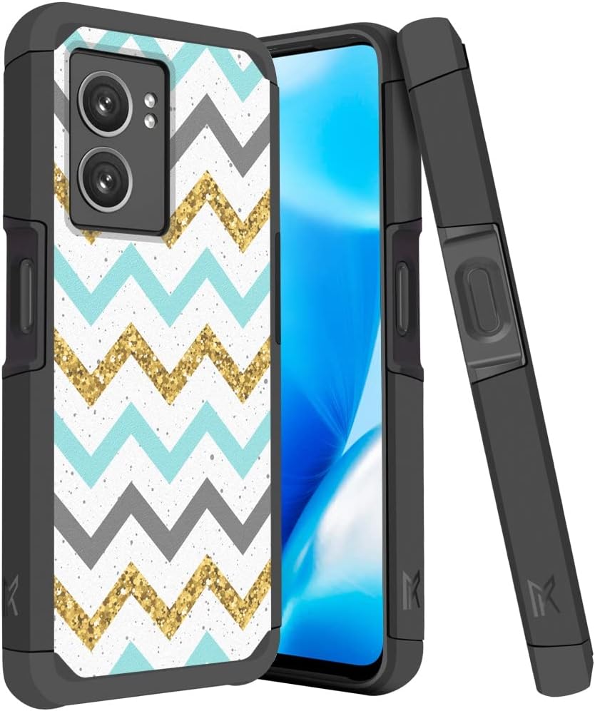 Hrwireless Compatible for Oneplus Nord N300 5G Phone Case Cover, Heavy Duty (Magnetic Mount Friendly) Series with Premium Minimalistic Design for Accidental Drops for Men Women Girls Boys  HRWireless Zigzag  