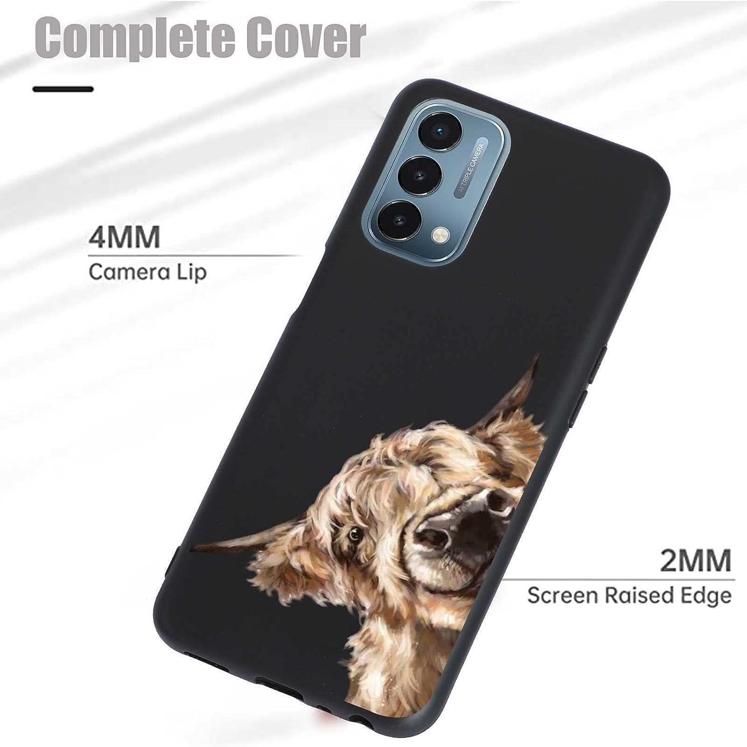 KSHSAA Designed for Oneplus Nord N200 5G Highland Cow Case, Western Highland Cow Country Farmgirl Animal for Oneplus Case Women Girls, Soft Silicone Shockproof Case for Oneplus  KSHSAA   