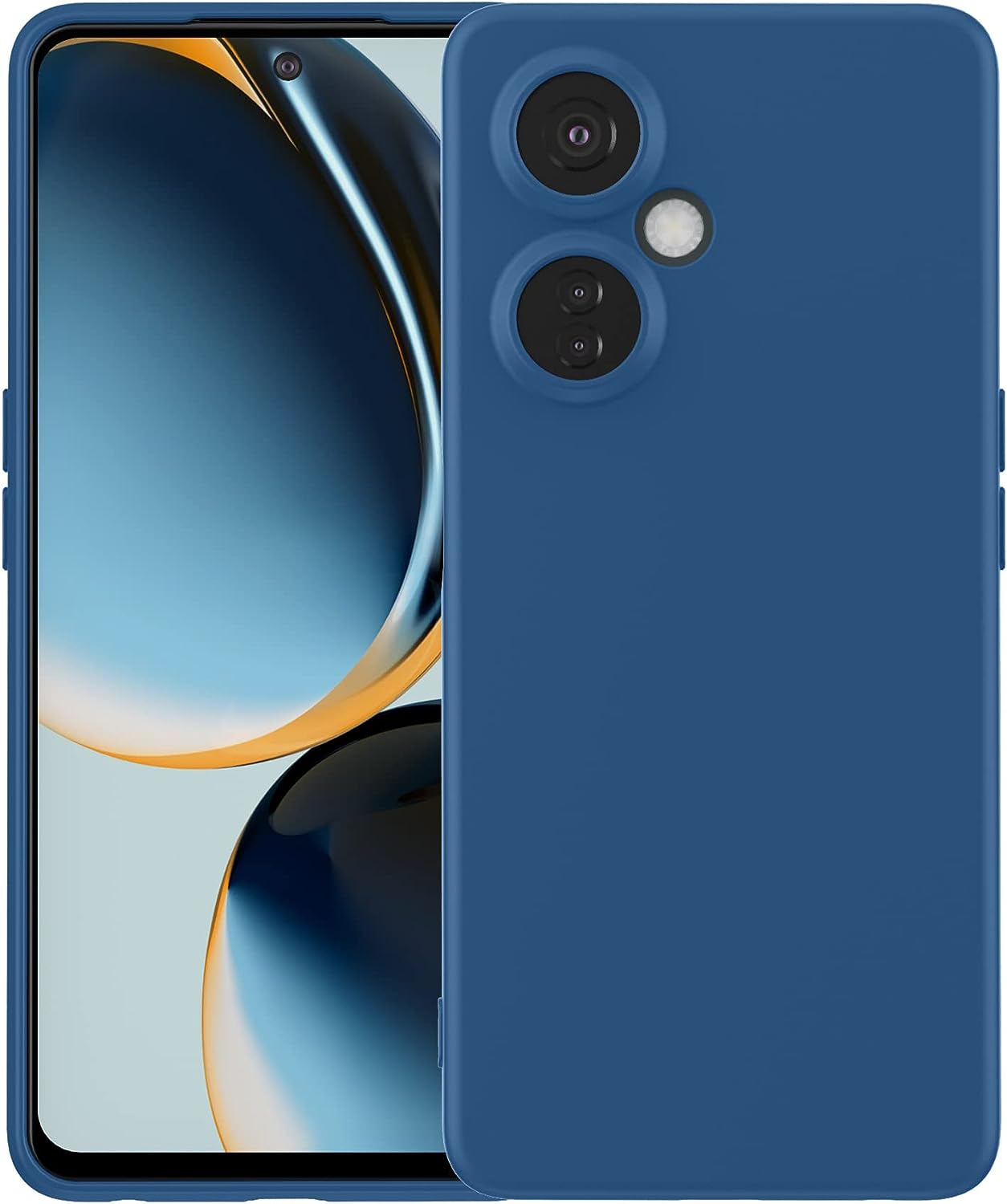 Foluu for Oneplus Nord N200 5G Case, Liquid Silicone Gel Rubber Bumper Case with Soft Microfiber Lining Cushion Slim Hard Shell Shockproof Protective Cover for Oneplus Nord N200 5G 2021 (Blue)  Foluu Nord N30 5G 2023-Blue Oneplus Nord N30 5G 2023 