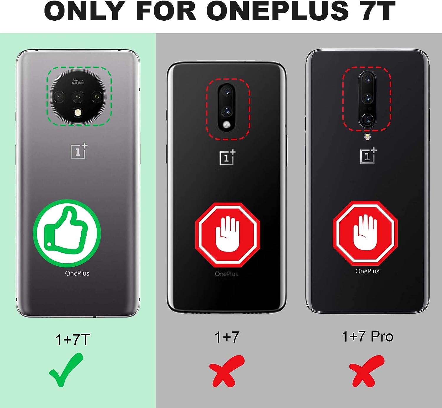 Shields up Oneplus 7T Case | 10Ft. Drop Tested | Carbon Case | Ultra Slim | Lightweight | Scratch Resistant | Shockproof Rugged Protective Cover with Kickstand for Oneplus 7T/ 1+7T -Black  Shields Up inc   