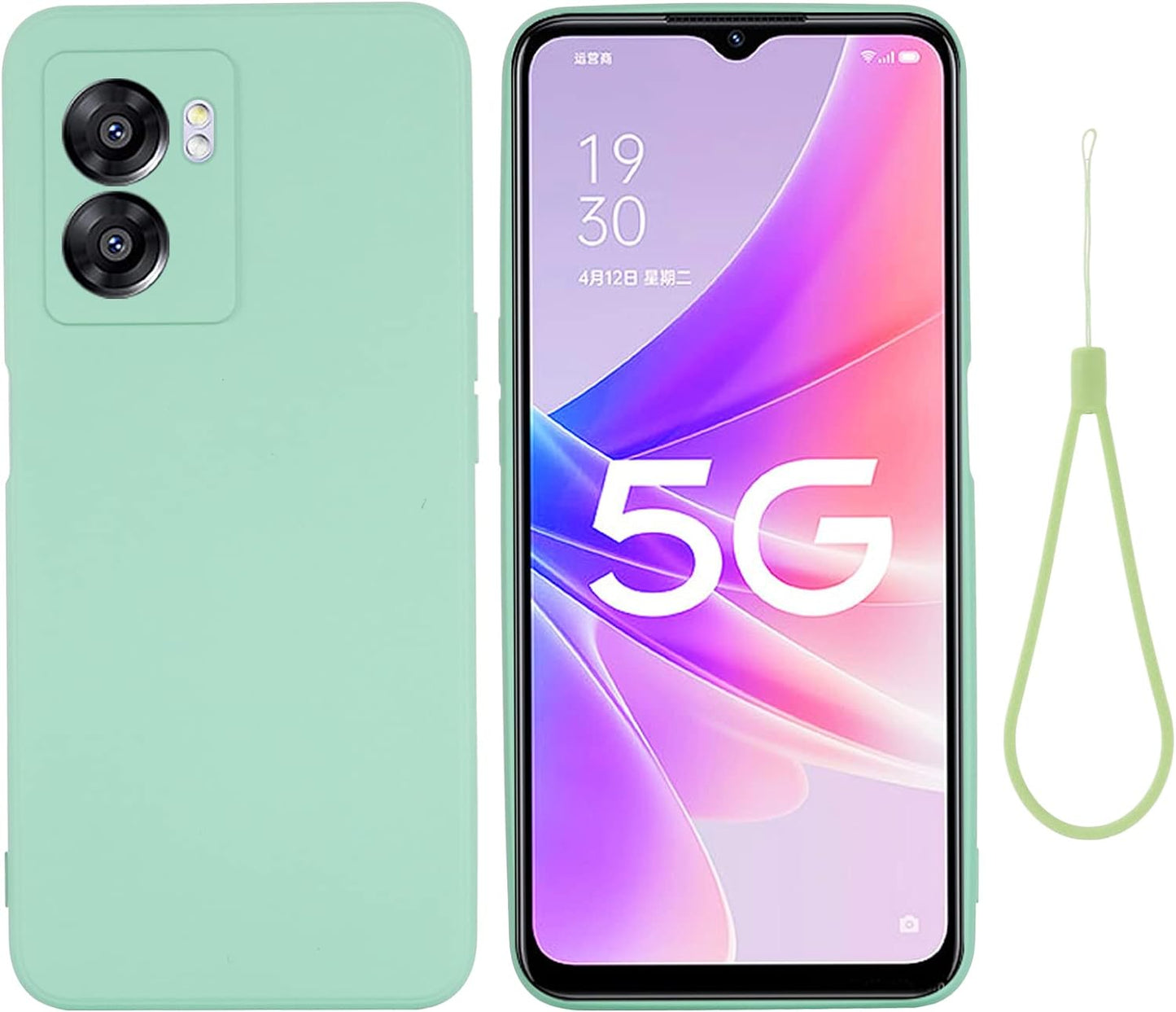 DAMONDY for Oneplus Nord N300 5G Case, Oneplus Nord N300 Slim Case, Liquid Silicone Gel Rubber Shockproof Slim Phone Case Bumper Cover Full Body Protection Designed for Women Men -Green  DAMONDY   