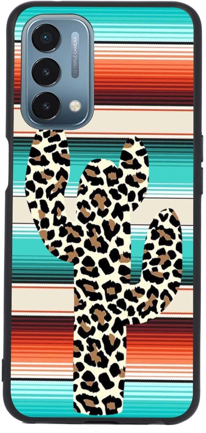 KSHSAA Designed for Oneplus Nord N200 5G Highland Cow Case, Western Highland Cow Country Farmgirl Animal for Oneplus Case Women Girls, Soft Silicone Shockproof Case for Oneplus  KSHSAA Cactus  