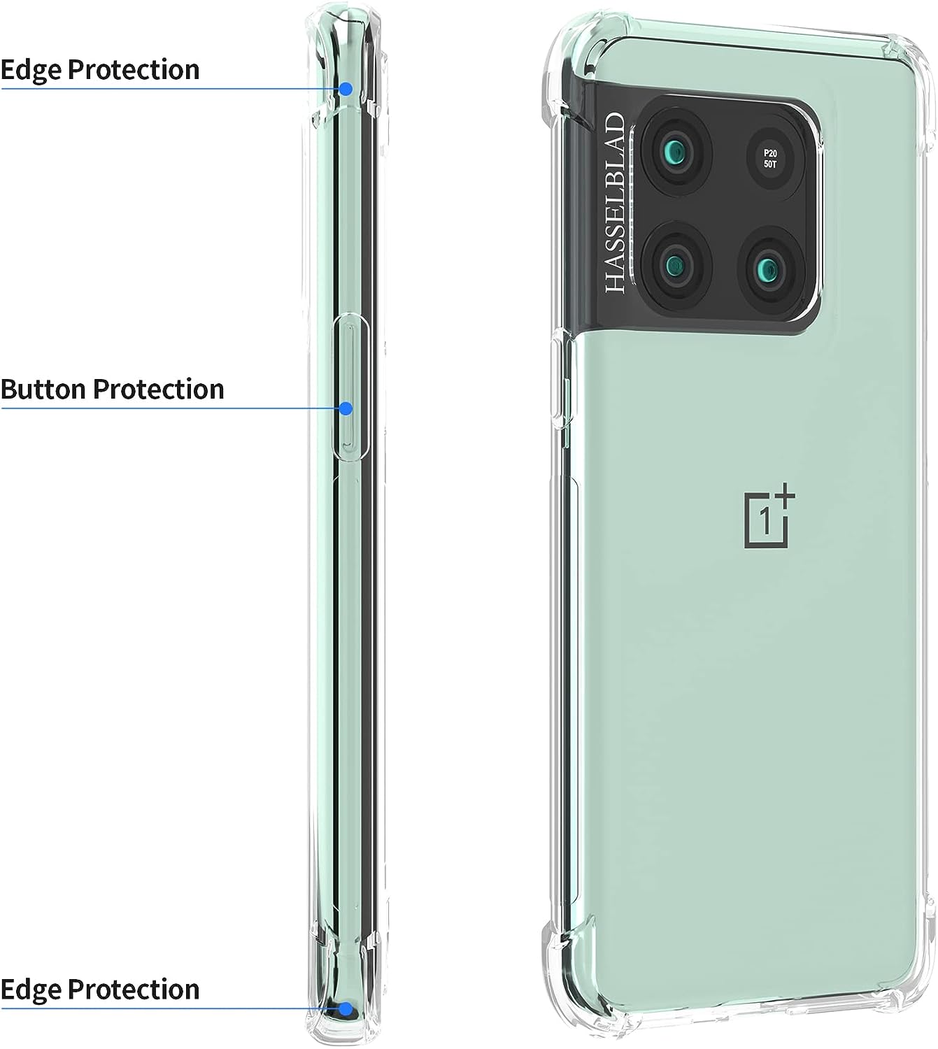 Foluu for Oneplus 10T Case, for Oneplus 10T 5G Phone Case Clear, Scratch Resistant Reinforced Corners TPU Rubber Soft Skin Silicone Protective Case Cover for Oneplus 10T 2022 (Crystal Clear)  Foluu   