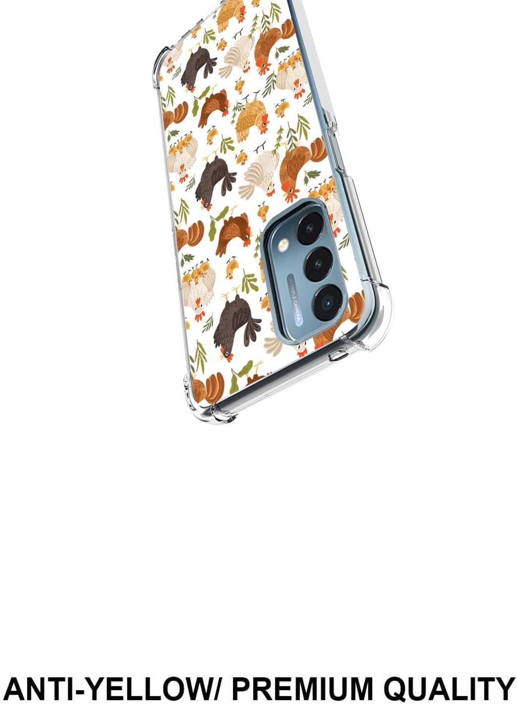 TOSIER Compatible with Oneplus Nord N200 5G/Oppo A93 5G Chicks Case, Cute Kawaii Roosters Chicken Chicks Hens Pattern for Oneplus Case Girls Boys, Soft TPU Case for Oneplus  TOSIER   