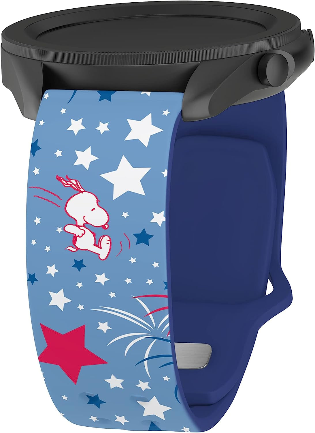 Affinity Bands Peanuts Patriotic HD Watch Band Compatible with Samsung Galaxy Watch  Affinity Brand Partners Red White & Blue 20mm Short 