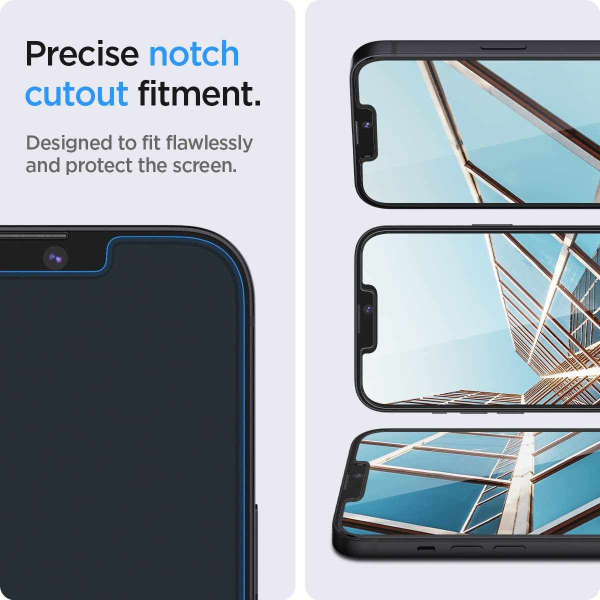 Spigen Tempered Glass Screen Protector [Glastr EZ FIT] Designed for Iphone 13 Mini [Case Friendly] - 2 Pack  Spigen   