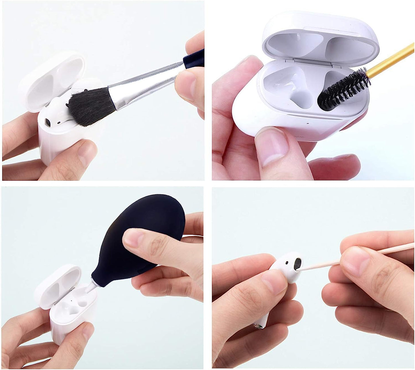 199 Pcs Airpod Cleaner Kit, Iphone Cleaner & Airpod Cleaner, Including Gunk Remover, Air Blower & Brushes for Airpods, Compatible with Cell Phone, Headphone and Keyboard, Ideal Airpods Cleaning Kit  Bisale   
