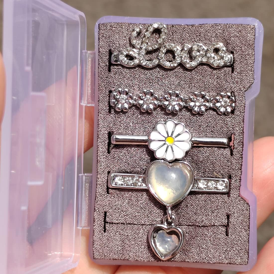 Watch Band Charms - Decorative Rings Loops Compatible with Apple Watch Silicone Leather Bands Charms 49Mm 45Mm 44Mm 42Mm 41Mm 40Mm 38Mm,Metal Diamond Charms Slide Strap Accessories Charms for Iwatch Series 9 8 7 6 5 4 3 2 1 Samsung Galaxy , Fitbit  SUNOREEK   