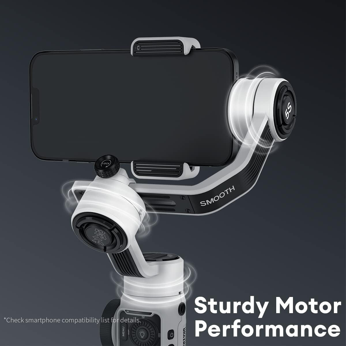 Zhiyun Smooth 5S Combo Gimbal Stabilizer Smartphone Stabilizer for Iphone 13 Pro Max 12 11 XS X XR 8 plus Android Cell Phone  ZHIYUN   