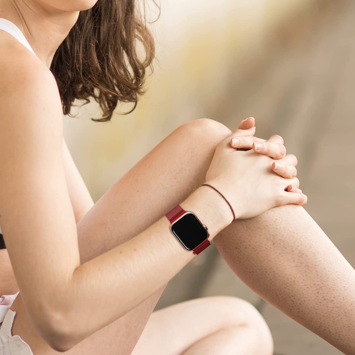 TRA 3 Pack Metal Stainless Steel Bands Compatible with Apple Watch Band 49Mm 45Mm 44Mm 42Mm 41Mm 40Mm 38Mm, Magnetic Mesh Loop Strap Wristband for Iwatch Ultra Series 8/SE/7/6/5/4/3/2/1 Men Women  TRA   