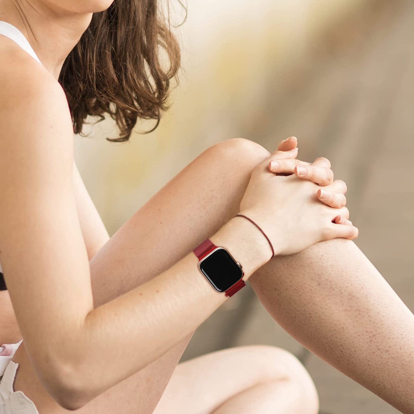 TRA 3 Pack Metal Stainless Steel Bands Compatible with Apple Watch Band 49Mm 45Mm 44Mm 42Mm 41Mm 40Mm 38Mm, Magnetic Mesh Loop Strap Wristband for Iwatch Ultra Series 8/SE/7/6/5/4/3/2/1 Men Women  TRA   