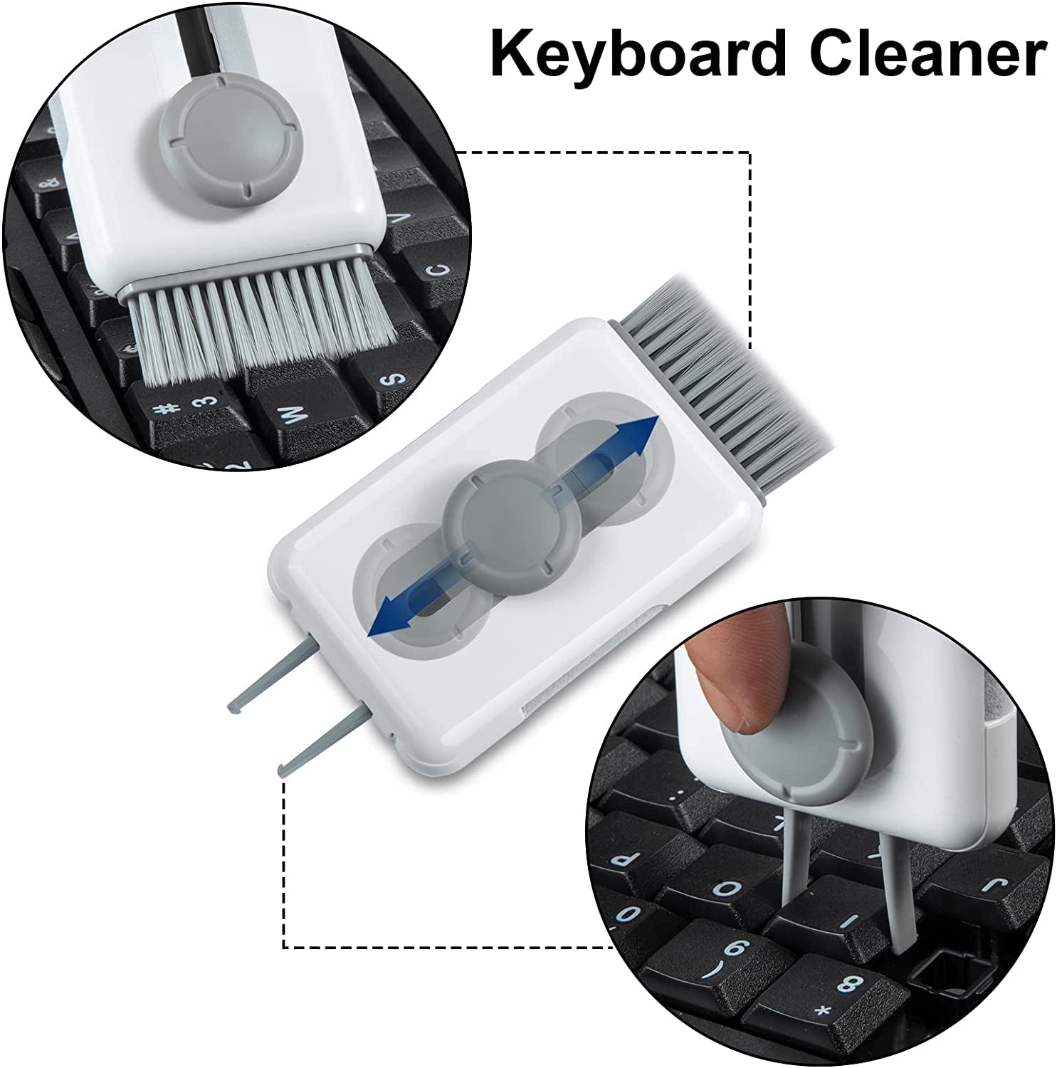 VIVIYA Electronics Cleaning Kit, All in 1 Airpods and Keyboard Cleaner Kit, Multifunctional Device Cleaning Tool for Phone, Earbud, Laptop and Tablet (White)  VIVIYA   