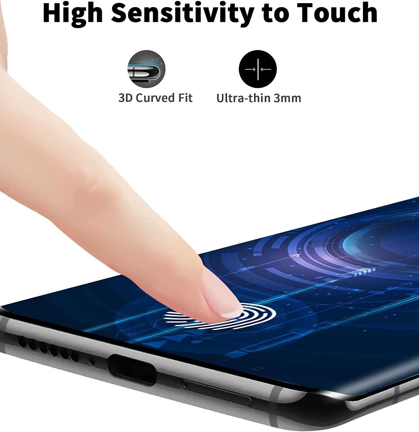 Corefyco Direct [2+2 Pack for Google Pixel 7 Pro Screen Protector 6.7 Inch and Camera Lens Protector, 9H Tempered Glass, HD Clear, Scratch Resistance, 3D Curved  Corefyco Direct   