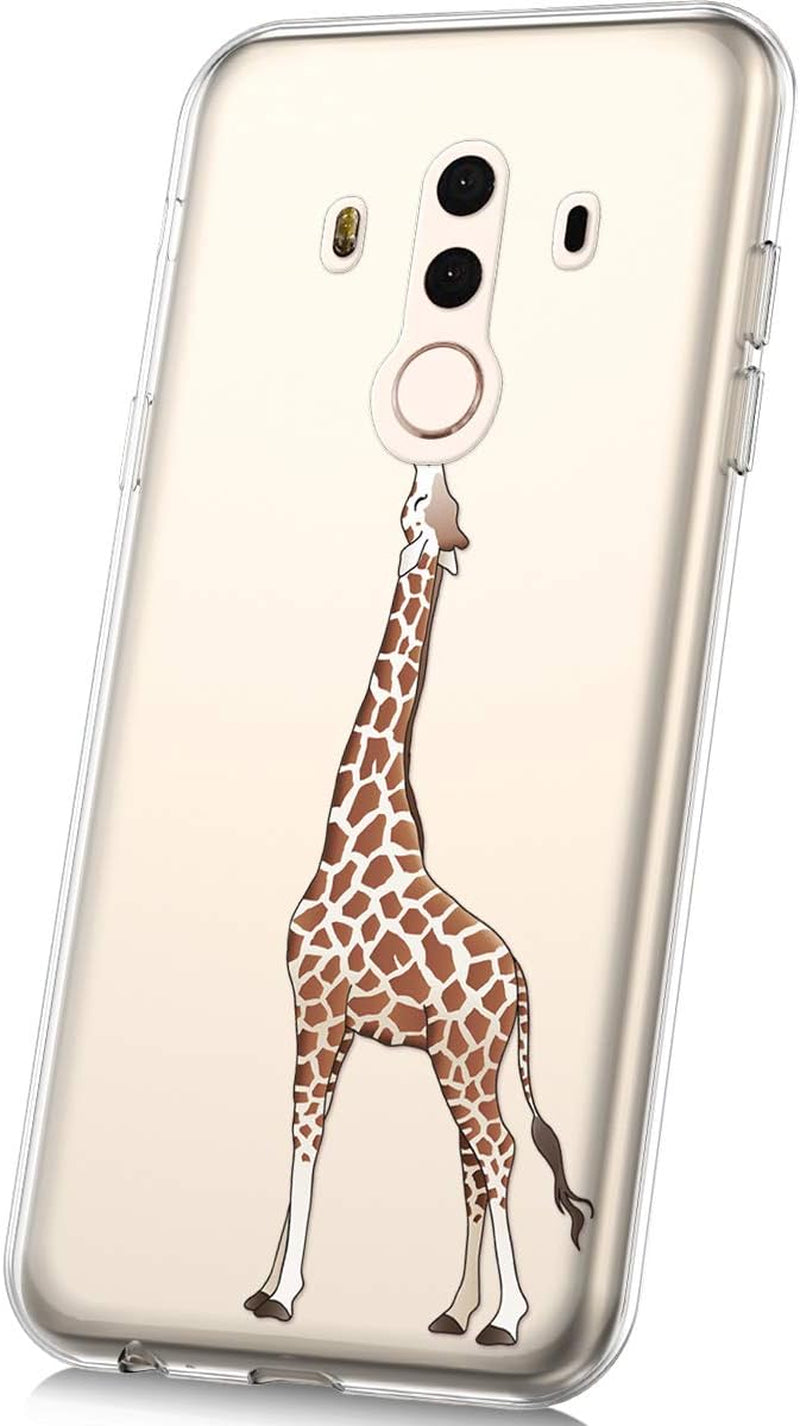 PHEZEN Case for Huawei Mate 10 Pro Case,Cute Art Design Soft Flexible Crystal Clear TPU Silicone Rubber Case Ultra Thin Transparent TPU Bumper Cover Phone Case for Huawei Mate 10 Pro,Blue Dreamcatcher  PHEZEN Giraffe  