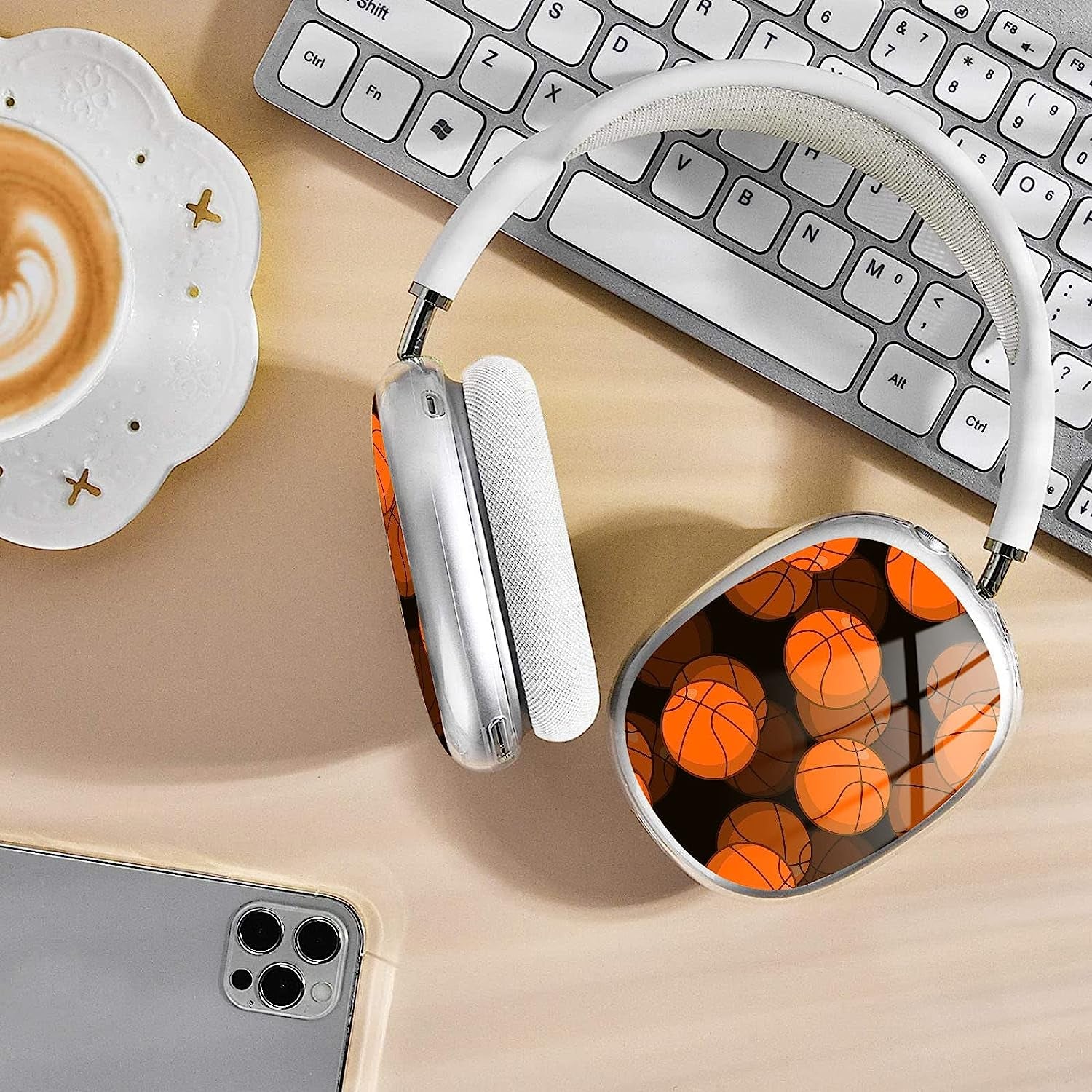 WINCHIHAN Printed Soft TPU Anti-Scratch Protective Case Cover Compatible with Airpods Max Headphones # AS0089  WINCHIHAN   