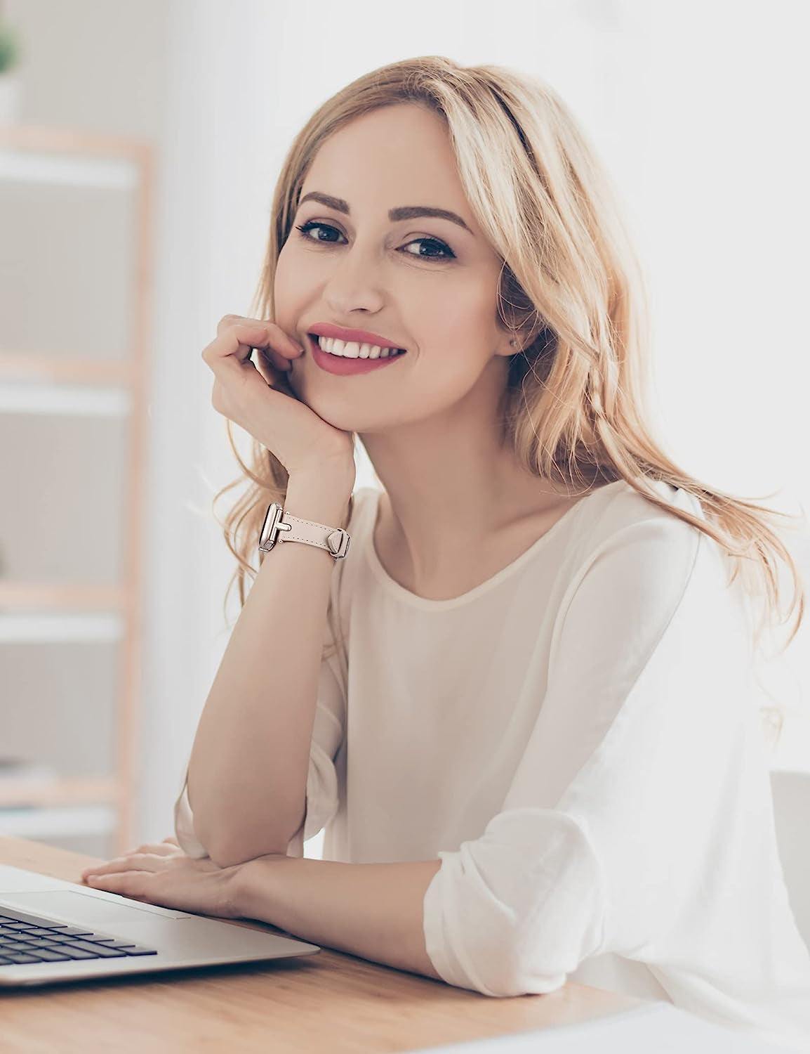 Wearlizer Leather Band Compatible with Apple Watch Band Women 38Mm 40Mm 41Mm 42Mm 44Mm 45Mm 49Mm Dressy Fashion Leather Strap with T-Shape Metal Buckle for Iwatch Bands Ultra SE Series 8 7 6 5 4 3 2 1  Wearlizer   