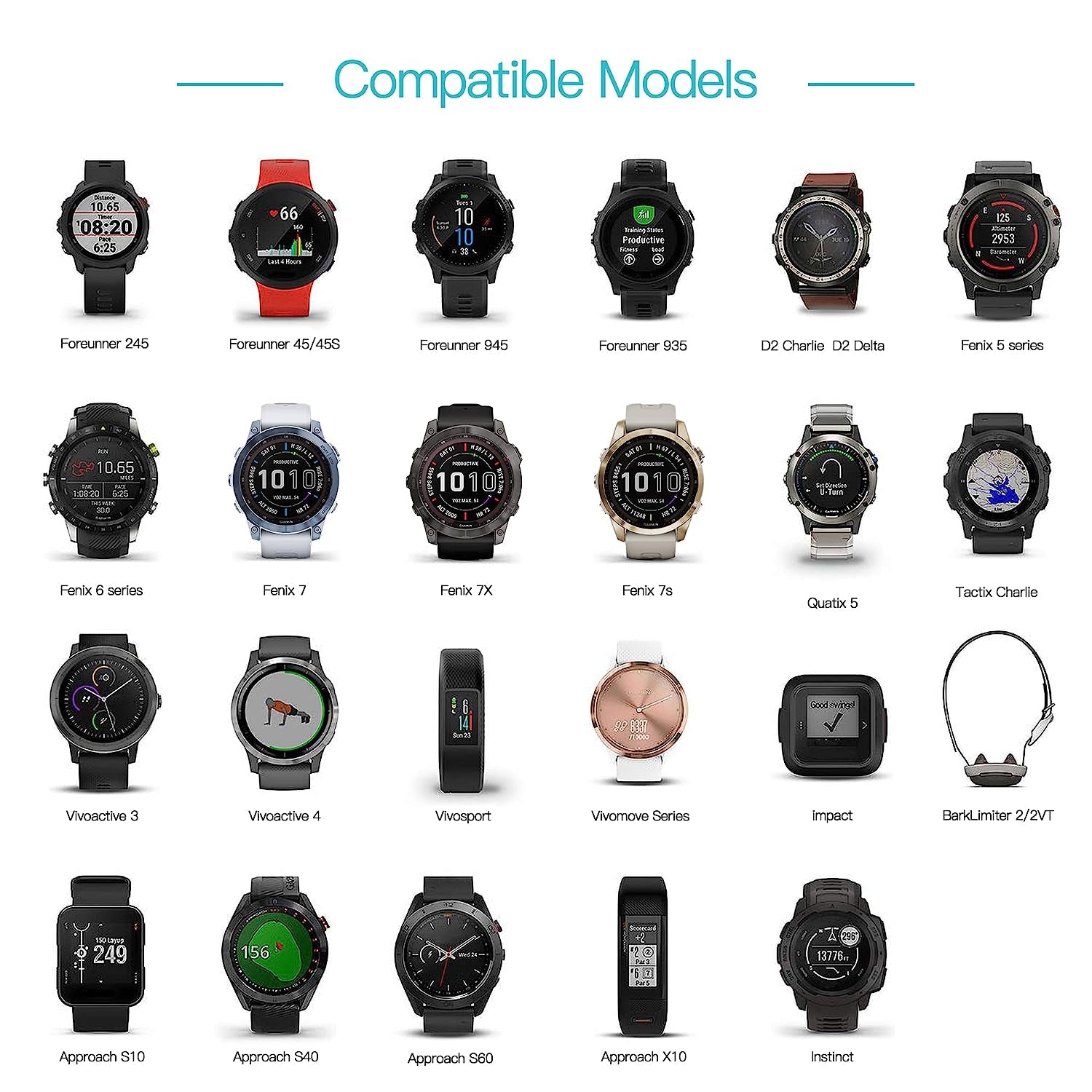 AWINNER 10 Pack Dust Plug Compatible for Garmin Watch Charger Port Protector (Black)  AWINNER   