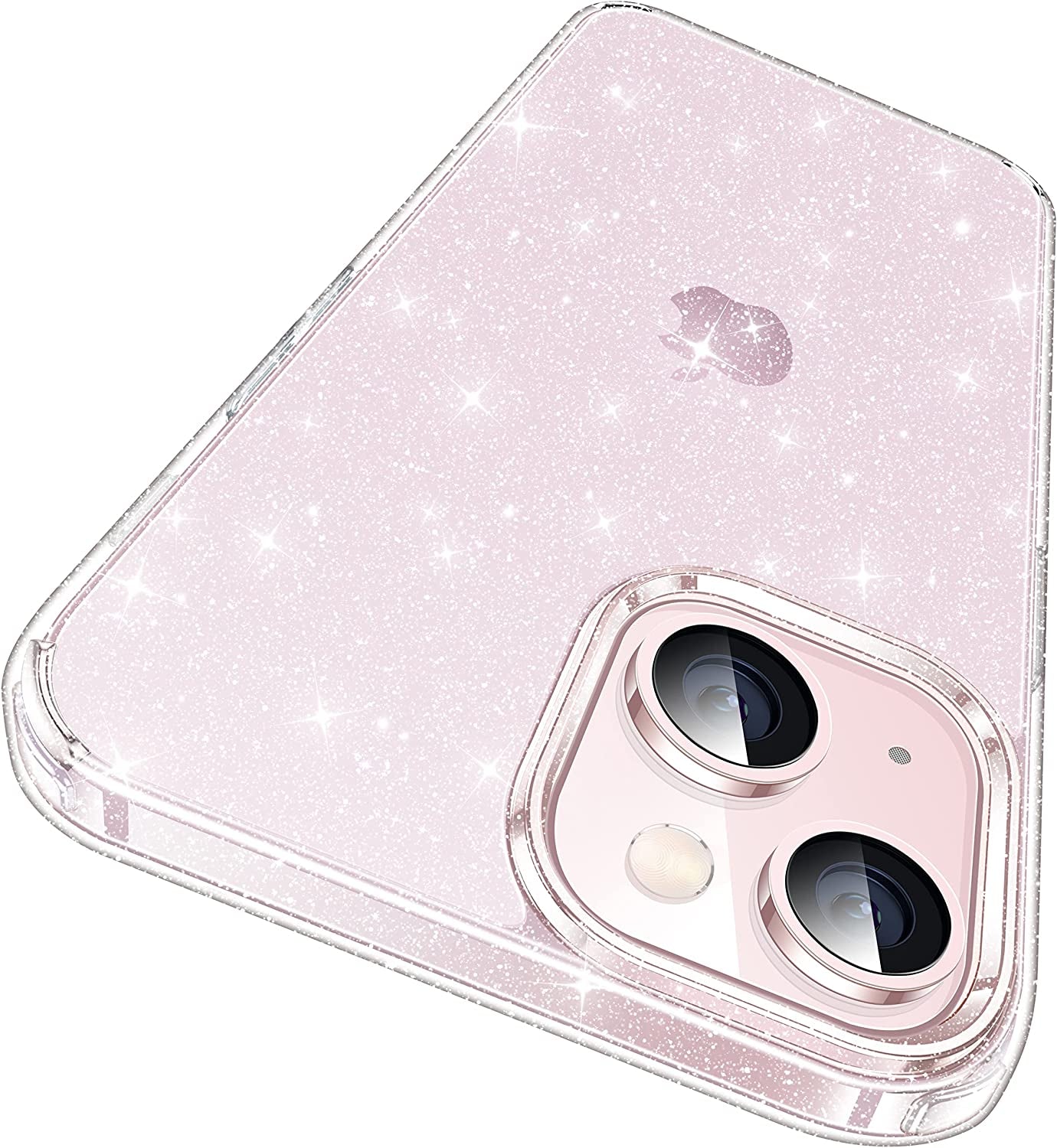 CASEKOO Crystal Clear for Iphone 14 Case & Iphone 13 Case, [Not Yellowing] [Military Grade Drop Protection] Shockproof Protective Phone Case 6.1 Inch 2022 Light Blue  CASEKOO Clear Glitter  