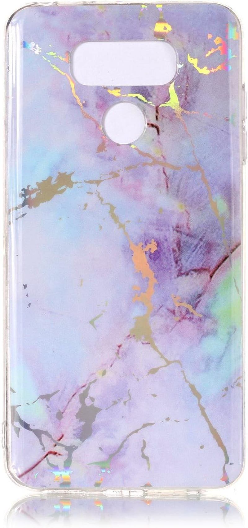 DAMONDY for LG G6 Case,3D Shiny Marble Glitter Ultra Thin Slim Back Skin Full Body Protective Soft TPU Rubber Bumper Case Phone Cover for LG G6-Pink Purple  DAMONDY   