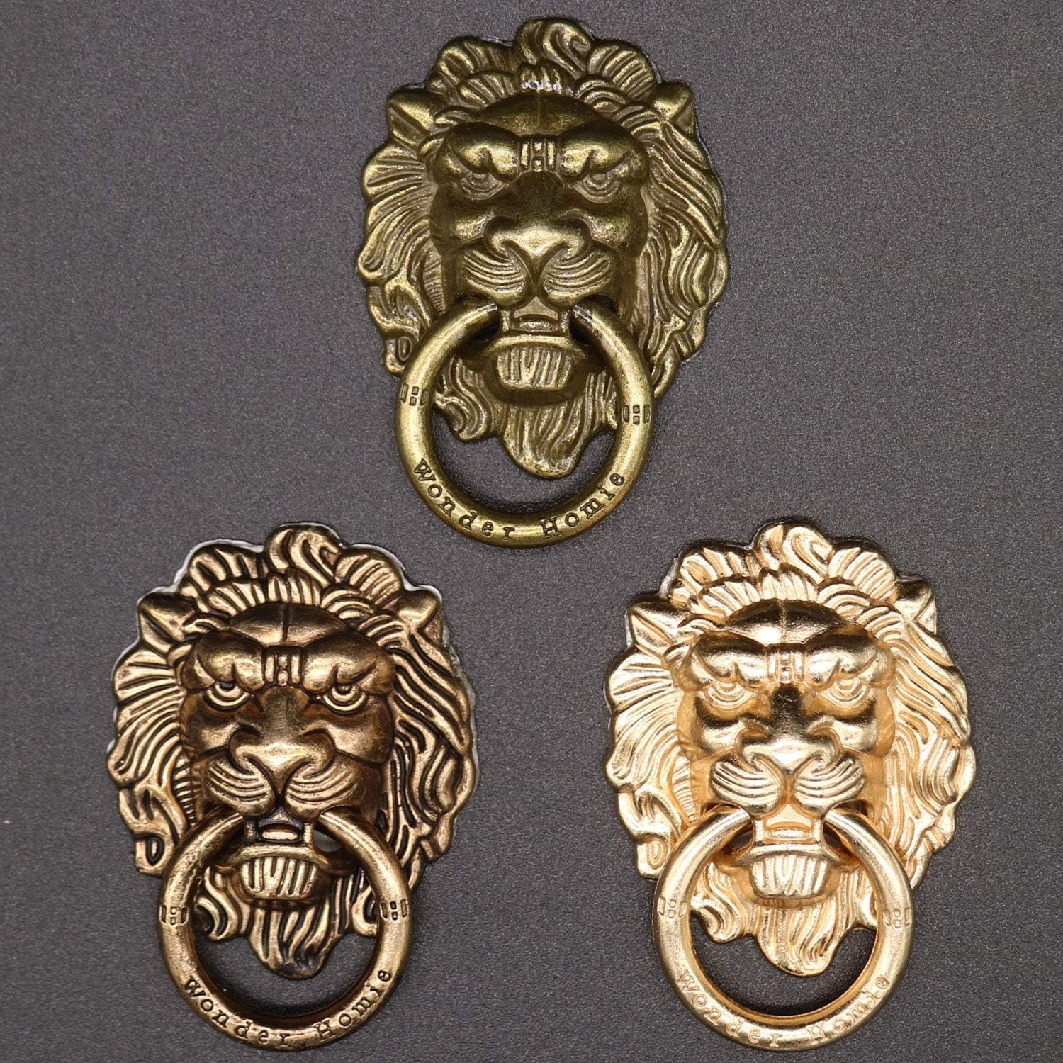 3 Pcs Lion Pattern Cell Phone Ring Stand Holder Colorful Cute Pattern Painted Universal Metal Buckle Tablet Finger Ring Kickstand for All Phones Tablets  HANJIAONI   