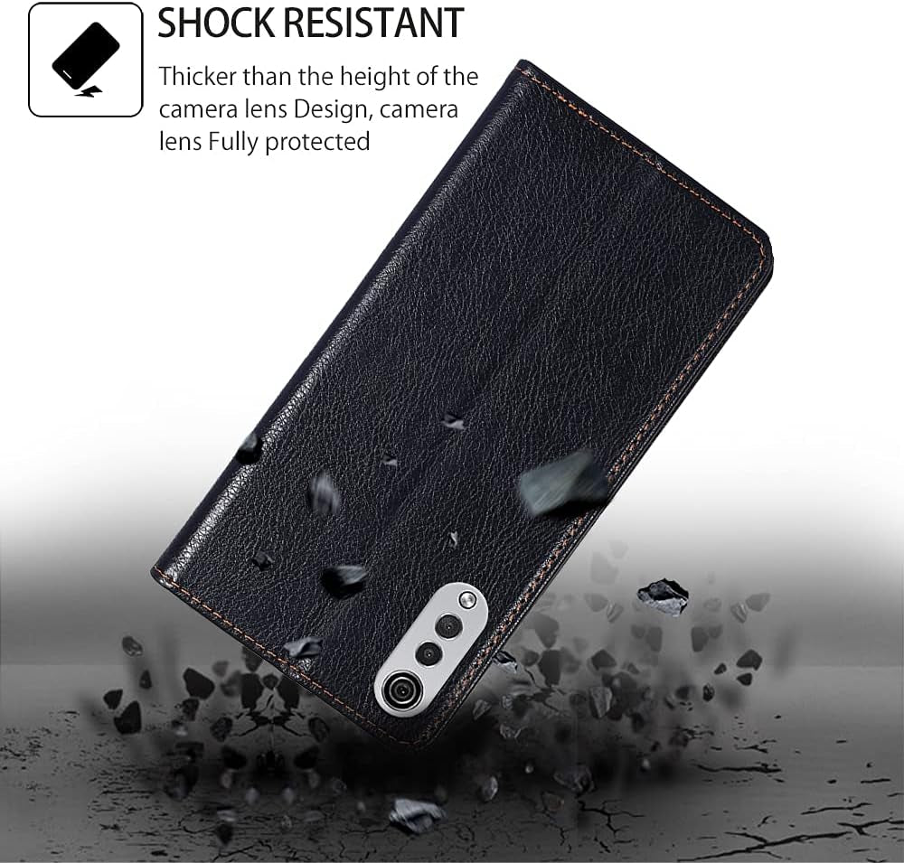 For LG G6 Flip Case Google anti Drop Magnetic Phone Case Black  Generic   