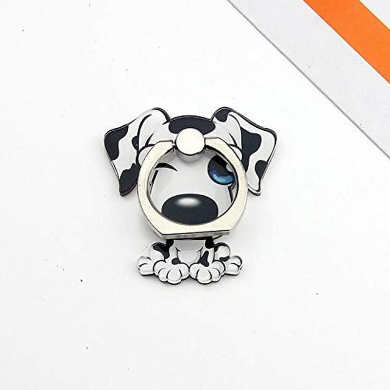 4-Pcs Phone Ring Holder Stand, Cute Animal Dogs Cats Butterfly Ring Stand 360 Rotation Finger Ring Grip Kickstand for Cellphones and Tablets (Dogs Ring)  Mixtecc   